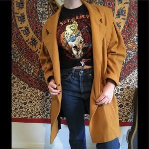 ✨ Vintage✨🌟Otello Pelle wool blend mustard coat